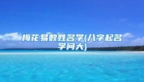梅花易数姓名学(八字起名学问大)