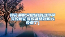 梅花易数火雷噬嗑(值得学习的梅花易数基础知识先收藏了)