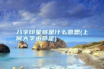 八字印星弱是什么意思(上何大学由命定)
