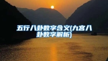 五行八卦数字含义(九宫八卦数字解析)