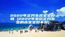 2022年正月生虎宝宝好吗 (2022年农历正月出生的虎宝宝好不好)