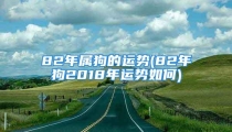 82年属狗的运势(82年狗2018年运势如何)