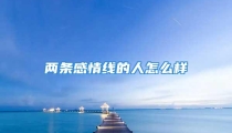 两条感情线的人怎么样