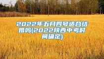2022年五月四号适合结婚吗(2022陕西中考时间确定)