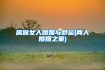 属猴女人婚姻与命运(两人婚姻之象)