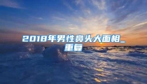 2018年男性鼻头大面相_重复