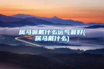 属马佩戴什么运气最好(属马戴什么)