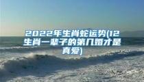 2022年生肖蛇运势(12生肖一辈子的第几婚才是真爱)