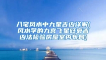 八宅风水中九星吉凶详解(风水学的九宫飞星旺衰吉凶法检验房屋室内布局)