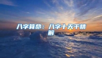 八字算命：八字十天干精解