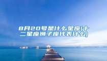 8月20号是什么星座(十二星座狮子座代表什么)