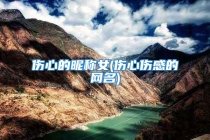 伤心的昵称女(伤心伤感的网名)