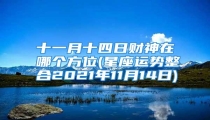 十一月十四日财神在哪个方位(星座运势整合2021年11月14日)
