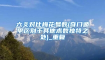 六爻对比梅花易数(奇门遁甲区别于其他术数独特之处)_重复