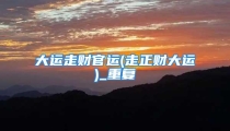 大运走财官运(走正财大运)_重复