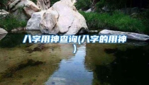 八字用神查询(八字的用神)