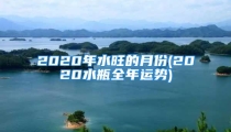 2020年水旺的月份(2020水瓶全年运势)