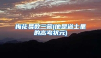 梅花易数三藏(他是道士里的高考状元)