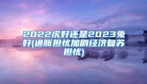 2022虎好还是2023兔好(通胀担忧加剧经济复苏担忧)