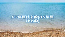 83年属什么的(85年属什么的)