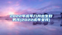 2022年虎年几月出生好男孩(2022虎年女孩)