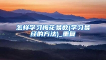 怎样学习梅花易数(学习易经的方法)_重复