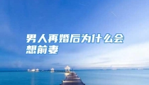 男人再婚后为什么会想前妻