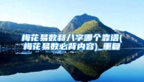 梅花易数和八字哪个靠谱(梅花易数必背内容)_重复