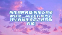 梅花易数黄鉴(梅花心易象数预测三字经五行属性五行生克制化宜忌八卦万物类象)