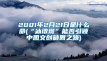 2001年2月21日是什么命(“冰墩墩”能否引领中国文创破圈之路)