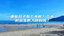 哪些日子有丁未时?丁未时出生的人命好吗?