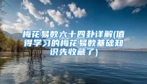 梅花易数六十四卦详解(值得学习的梅花易数基础知识先收藏了)