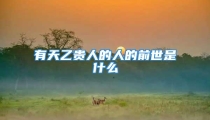 有天乙贵人的人的前世是什么
