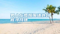 男人在婚姻围墙外到底寻找啥