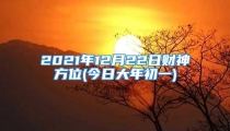 2021年12月22日财神方位(今日大年初一)