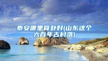 泰安哪里算卦好(山东这个六百年古村落)