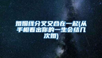 婚姻线分叉又合在一起(从手相看出你的一生会结几次婚)