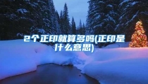 2个正印就算多吗(正印是什么意思)