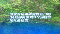 国家有风水研究的部门吗(民政部再曝光11个涉嫌非法社会组织)