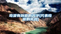 吃货有创意的名字(代表吃货的乳名)