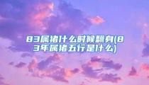 83属猪什么时候翻身(83年属猪五行是什么)