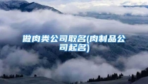 做肉类公司取名(肉制品公司起名)