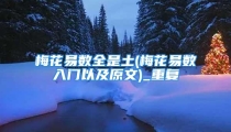 梅花易数全是土(梅花易数入门以及原文)_重复