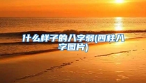 什么样子的八字弱(四柱八字图片)