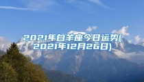 2021年白羊座今日运势(2021年12月26日)