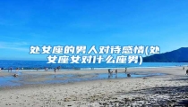 处女座的男人对待感情(处女座女对什么座男)