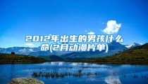 2012年出生的男孩什么命(2月动漫片单)