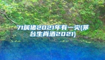 71属猪2021年有一灾(茅台生肖酒2021)
