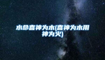 水命喜神为木(喜神为木用神为火)