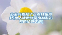 公主岭穆柱子几点开始算卦(世人皆赞张学良和赵小姐的旷世之恋)
